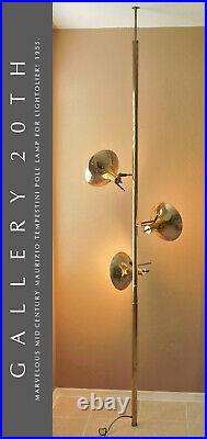 MID Century Modern Lightolier Tension Pole Lamp! 1950s Atomic Sputnik Space Age