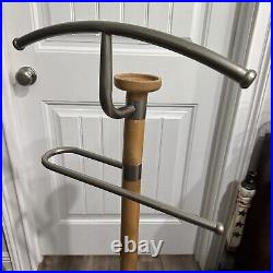 Mens Valet Mid Century Atomic Style Chrome Wood Modernist Mens Valet Mid Century Atomic Style Chrome Wood Modernist