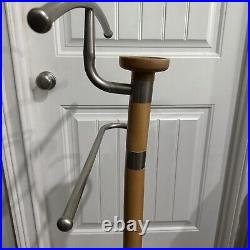 Mens Valet Mid Century Atomic Style Chrome Wood Modernist Mens Valet Mid Century Atomic Style Chrome Wood Modernist