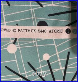 Michael Miller Atomic Mid Century Turquoise Cotton Fabric 5 + Yards MCM Sputnik Michael Miller Atomic Mid Century Turquoise Cotton Fabric 5 + Yards MCM Sputnik