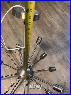 Mid Century 12 Arms Pretty Sputnik Silver Chandelier Atomic Ceiling Light 35 Mid Century 12 Arms Pretty Sputnik Silver Chandelier Atomic Ceiling Light 35