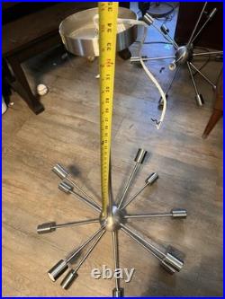Mid Century 12 Arms Pretty Sputnik Silver Chandelier Atomic Ceiling Light 39 Mid Century 12 Arms Pretty Sputnik Silver Chandelier Atomic Ceiling Light 39