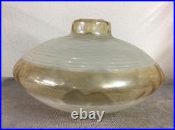 Mid Century 1950s UFO Atomic Glass Spaceship Ceiling Pendant Hanging Lamp Shade