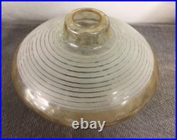 Mid Century 1950s UFO Atomic Glass Spaceship Ceiling Pendant Hanging Lamp Shade