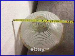 Mid Century 1950s UFO Atomic Glass Spaceship Ceiling Pendant Hanging Lamp Shade