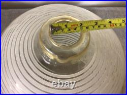 Mid Century 1950s UFO Atomic Glass Spaceship Ceiling Pendant Hanging Lamp Shade