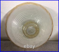 Mid Century 1950s UFO Atomic Glass Spaceship Ceiling Pendant Hanging Lamp Shade