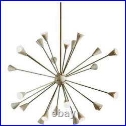 Mid Century 24 Arms Pretty Lamp Sputnik Brass Chandelier Atomic Ceiling Light Mid Century 24 Arms Pretty Lamp Sputnik Brass Chandelier Atomic Ceiling Light