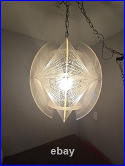 Mid-Century Acrylic Lucite String Swag Lsmp Paul Secon Atomic Age