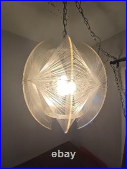 Mid-Century Acrylic Lucite String Swag Lsmp Paul Secon Atomic Age