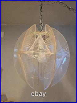 Mid-Century Acrylic Lucite String Swag Lsmp Paul Secon Atomic Age