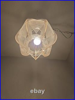 Mid-Century Acrylic Lucite String Swag Lsmp Paul Secon Atomic Age