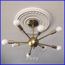 Mid Century Atomic 8 Arm Starburst Sputnik Ceiling Light