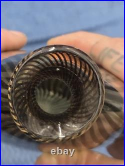 Mid Century Atomic Age 1950s Vitro A Fili Filigrana Murano Italian Art Vase