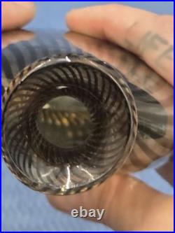 Mid Century Atomic Age 1950s Vitro A Fili Filigrana Murano Italian Art Vase