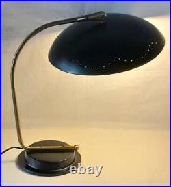 Mid Century Atomic Age Design Saucer Table Lamp Lightolier Style Desk Lamp Light