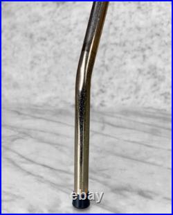 Mid-Century Atomic Gold Aluminum Vinyl Record Holder Stand Caddy Mid-Century Atomic Gold Aluminum Vinyl Record Holder Stand Caddy