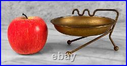 Mid-Century Atomic Gold Sculptural Aluminum Cigar Ashtray Mid-Century Atomic Gold Sculptural Aluminum Cigar Ashtray