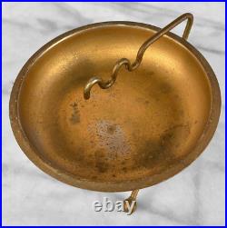 Mid-Century Atomic Gold Sculptural Aluminum Cigar Ashtray