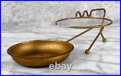Mid-Century Atomic Gold Sculptural Aluminum Cigar Ashtray Mid-Century Atomic Gold Sculptural Aluminum Cigar Ashtray