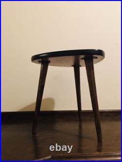 Mid Century Atomic Guitar Pick Tripod Table Plant Stand Vintage Side Table