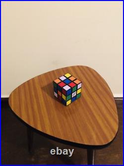 Mid Century Atomic Guitar Pick Tripod Table Plant Stand Vintage Side Table
