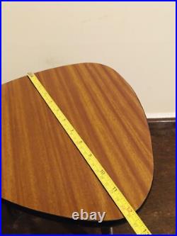 Mid Century Atomic Guitar Pick Tripod Table Plant Stand Vintage Side Table