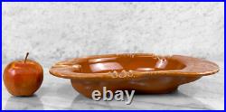 Mid-Century Atomic Large Orange Porcelain Kidney Cigar Ashtray