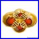 Mid_Century_Atomic_Orange_Gold_Porcelain_Sculpted_Clover_Cigar_Ashtray_01_cw