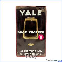 Mid-Century Atomic Ranch Brass Door Knocker by Yale Old/New Stock Mid-Century Atomic Ranch Brass Door Knocker by Yale Old/New Stock