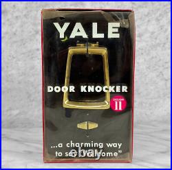 Mid-Century Atomic Ranch Brass Door Knocker by Yale Old/New Stock Mid-Century Atomic Ranch Brass Door Knocker by Yale Old/New Stock