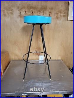 Mid Century Atomic Swivel Bar Stool 1950's 1960's Mid Century Atomic Swivel Bar Stool 1950's 1960's