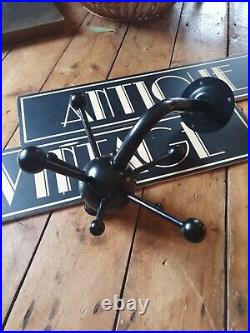 Mid Century Cap Rack Sputnik Atomic Coat Hook Black Osvaldo Borsani Space Age
