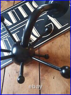 Mid Century Cap Rack Sputnik Atomic Coat Hook Black Osvaldo Borsani Space Age