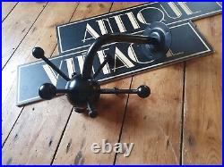 Mid Century Cap Rack Sputnik Atomic Coat Hook Black Osvaldo Borsani Space Age
