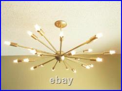 Mid Century Design Light Atomic Brass Sputnik Chandelier 24 Arm Starburst Light Mid Century Design Light Atomic Brass Sputnik Chandelier 24 Arm Starburst Light