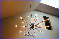 Mid Century Design Light Atomic Brass Sputnik Chandelier 24 Arm Starburst Light Mid Century Design Light Atomic Brass Sputnik Chandelier 24 Arm Starburst Light
