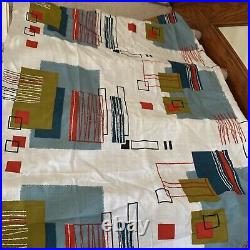 Mid Century Futuristic 1950's ATOMIC Space Age Vintage Fabric For Riverdale