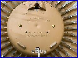 Mid Century GE 24 wall CLOCK Starburst Atomic electric Modern-Eames Era Lucite