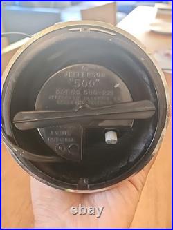 Mid Century Jefferson Electric 500-221 Bullet Clock Space Age Atomic WORKING