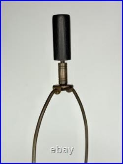 Mid-Century MCM Italian / Atomic Style Brass & Metal Table Lamp 31 Tall RARE
