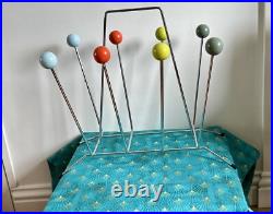 Mid Century Modern 1960s Eames Style Atomic Colourful Sputnik Magazine Rack