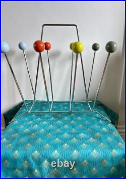 Mid Century Modern 1960s Eames Style Atomic Colourful Sputnik Magazine Rack