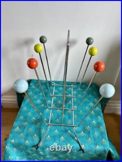 Mid Century Modern 1960s Eames Style Atomic Colourful Sputnik Magazine Rack