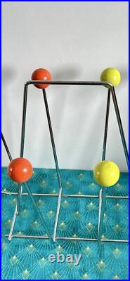 Mid Century Modern 1960s Eames Style Atomic Colourful Sputnik Magazine Rack