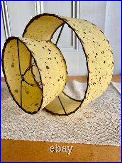 Mid Century Modern Atomic 2 Tier Fiberglass Lamp Shade. Excellent