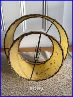 Mid Century Modern Atomic 2 Tier Fiberglass Lamp Shade. Excellent