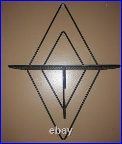 Mid Century Modern Atomic Metal Wire Wall Shelves Set Of 2