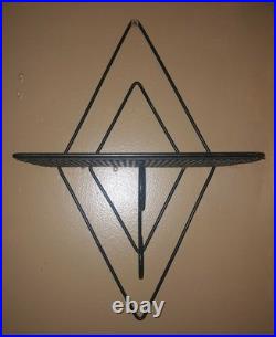 Mid Century Modern Atomic Metal Wire Wall Shelves Set Of 2