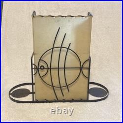 Mid Century Modern Atomic Sculptural Space Age Fish Metal Table Lamp Fiberglass
